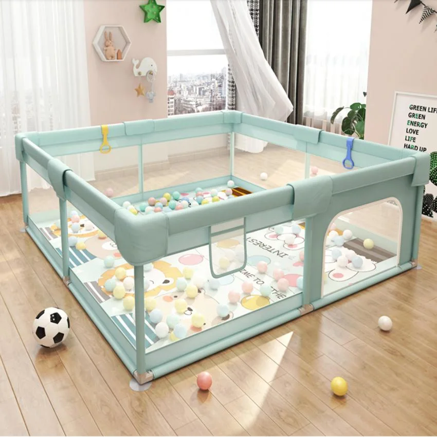 Baby Playpen, 79 X 71 Inches Large Playard with Gate for Toddlers